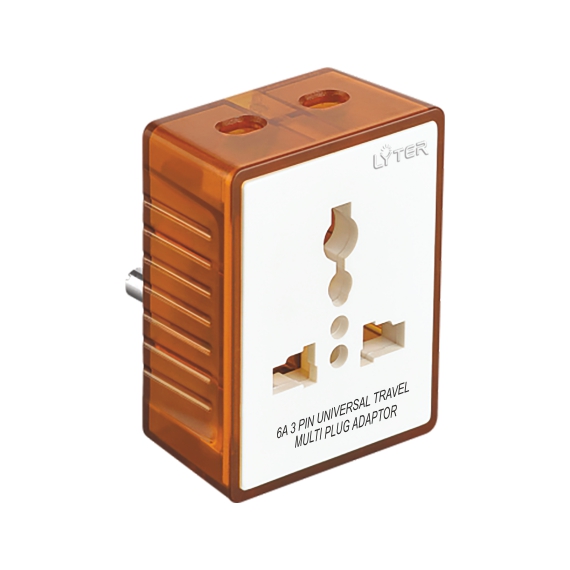 Opal 6A 3 Pin Uni Travel Multi Plug Adaptor (Box Pack)
